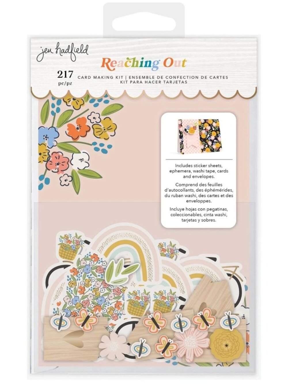 Jen Hadfield Reaching Out Card Making Kit - 217 Pieces - NIP
